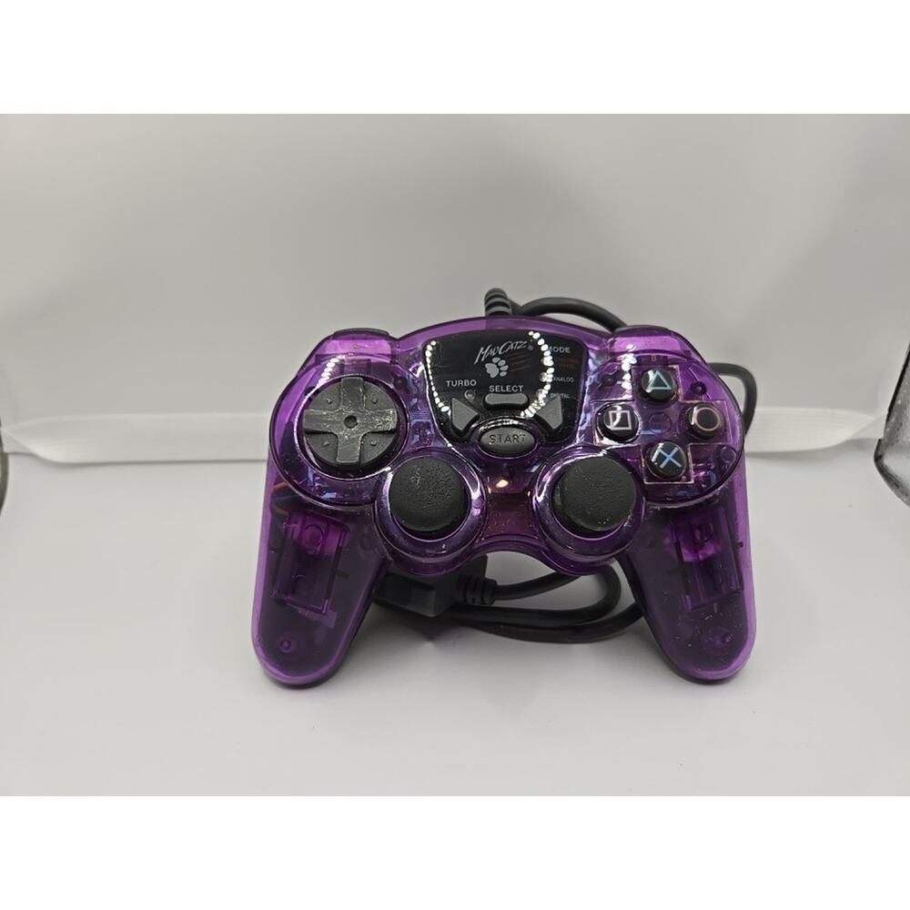 Mad Catz Dual Force Controller Wired 8026 Purple PlayStation 1 or 2